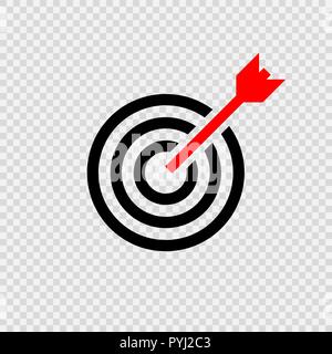 L'icône de cible, pour la conception d'illustration vectorielle Illustration de Vecteur