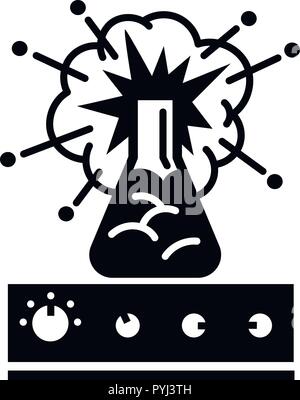 Explosion de ballon, l'icône de style simple. Illustration de Vecteur