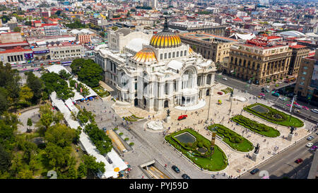 Palacio de Bellas Artes ou le Palais des Beaux-arts, la ville de Mexico, Mexique Banque D'Images