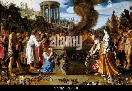 Pieter Lastman, Oreste et Amenta conteste à l'autel 1614 Huile sur panneau, Rijksmuseum Amsterdam, Pays-Bas. Banque D'Images