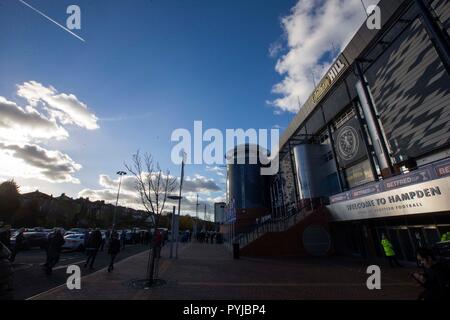 Une vue générale du stade avant le match de demi-finale de la Coupe du Betfred à Hampden Park, Glasgow. Banque D'Images