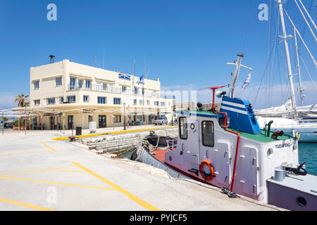 Centre des autorités portuaires, le Vieux Port, Héraklion (Irakleio), Région, Crète (Irakleio) Crète, Grèce Banque D'Images