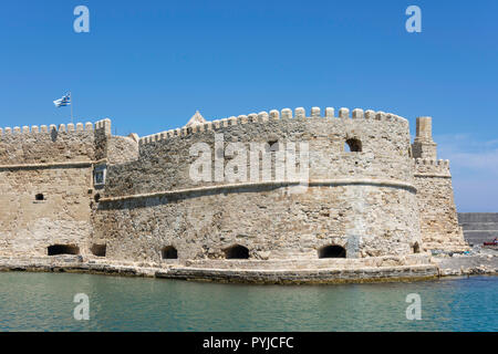 Château (Castello de Venise a Mare), Héraklion (Irakleio), Région Irakleio, Crète, Grèce (Crète) Banque D'Images