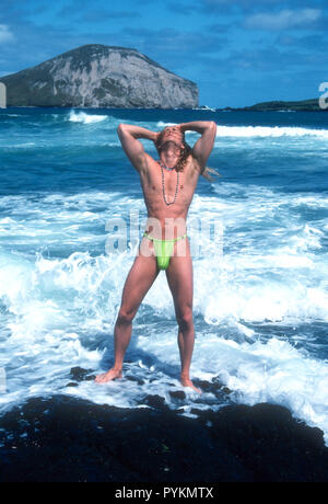 HONOLULU, HI - 23 novembre : (exclusif) Model/acteur David Roman pose à une séance photo le 23 novembre 1992 à Honolulu, Oahu, Hawaii. Photo de Barry King/Alamy Stock Photo Banque D'Images