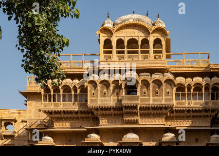 Manor House Haveli à Jaisalmer Fort, Jaisalmer, Rajasthan, India Banque D'Images