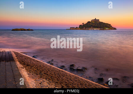 Cornwall St Michael's Mount Castle Mount's Bay Cornwall Marazion England UK GO Europe Banque D'Images