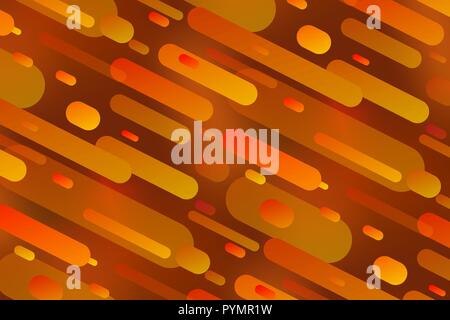 Gradient coloré très tendance, la composition des formes résumé fond avec la ligne orange Illustration de Vecteur