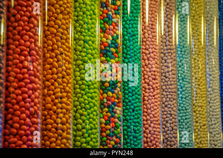 Magasin M&M close up in NYC Banque D'Images