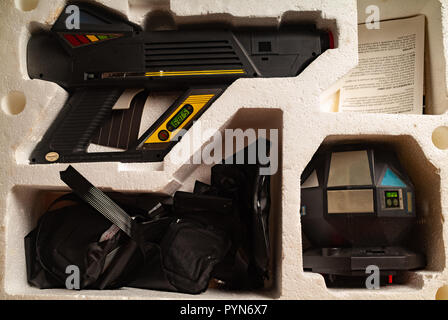 1980 laser game Banque D'Images