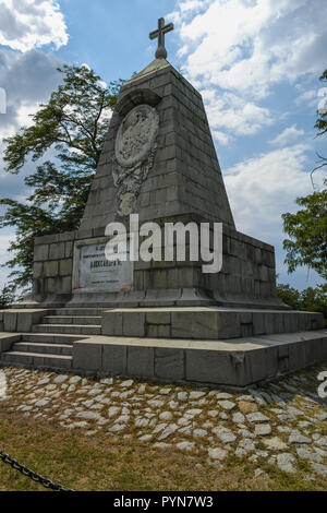 PLOVDIV, BULGARIE 11 juin 2017 : le monument à l'empereur Alexandre II à Bunardzhik tepe hill (colline de libertadors) dans la ville de Plovdiv, Bulgarie Banque D'Images