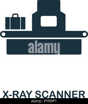 L'icône du scanner à rayons X. Style de design premium collection de sécurité. UX et l'interface utilisateur. Perfect Pixel x-ray icône du scanner pour la conception web, applications, logiciels, printin Illustration de Vecteur