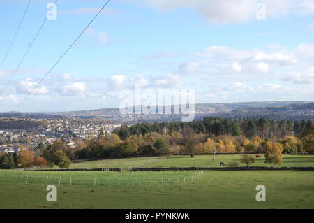 Vue vers Bradford West Yorkshire Banque D'Images