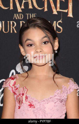 Ariana Greenblatt 10/29/2018 La première mondiale de 'Casse-Noisette et l'arrivée des quatre royaumes qui s'est tenue à La Ray Dolby Ballroom à Los Angeles, CA Photo par Izumi Hasegawa / HollywoodNewsWire.co Banque D'Images