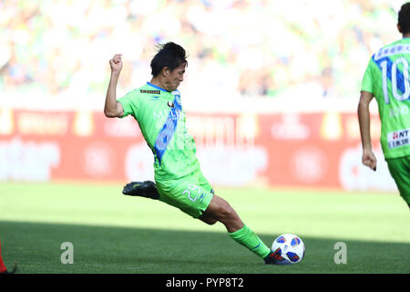 Saitama, Japon. 27 Oct, 2018. Daiki Sugioka (Bellmare) Football/soccer : Daiki Sugioka Shonan Bellmare de marque un but au cours de la J. League YBC 2018 Tasse Levain match final entre Shonan Bellmare Yokohama F Marinos 1-0 à Saitama Stadium 2002 à Saitama, Japon . Mm. Kenzaburo Crédit : Matsuoka/AFLO/Alamy Live News Banque D'Images