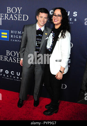 LOS ANGELES, CA - le 29 octobre : Les clients de l'assister à la première de "Garçon de Focus Features effacés' le 29 octobre 2018 à la Directors Guild of America à Los Angeles, Californie. Photo de Barry King/Alamy Live News Banque D'Images