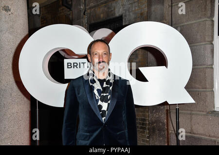 Julian Vogel Arrivers à GQ à Sushisamba célébration du 30ème anniversaire, le marché, jardin du couvent le 29 octobre 2018. Banque D'Images