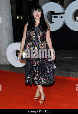 Tina Daheley Arrivers à GQ à Sushisamba célébration du 30ème anniversaire, le marché, jardin du couvent le 29 octobre 2018. Banque D'Images