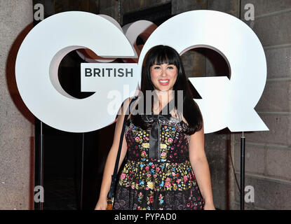 Tina Daheley Arrivers à GQ à Sushisamba célébration du 30ème anniversaire, le marché, jardin du couvent le 29 octobre 2018. Banque D'Images