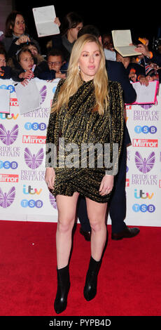 Londres, Royaume-Uni. 29 Oct, 2018. Ellie Goulging attening la fierté de la Grande-bretagne AWARDS 2018 au Grosvenor House Hotel London 29 octobre 2018 Crédit : Peter Phillips/Alamy Live News Banque D'Images