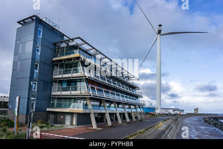 Éolienne sur Lowestoft seafront à Lowestoft, Suffolk, Royaume-Uni le 27 octobre 2018 Banque D'Images