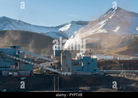 Mine Luscar à Alberta Cadomin Banque D'Images