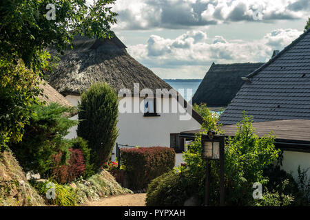 Vitt Rügen village maisons de chaume Sean Baltique Banque D'Images