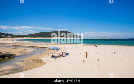 Fingal Bay Beach, Port Stephens, Hunter Region, New South Wales, Australia Banque D'Images