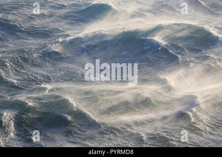 Tempête en mer du Nord, Hoek van Holland, Rotterdam, Pays-Bas, Europe Banque D'Images