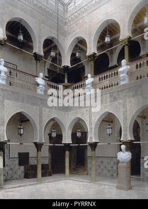 Intérieur du palais du gouverneur, Alger, Algérie ca. 1899 Banque D'Images