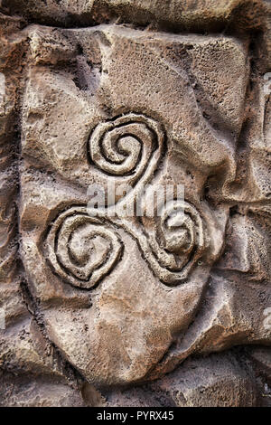 Symbole celtique antique, détail de l'histoire Viking Banque D'Images