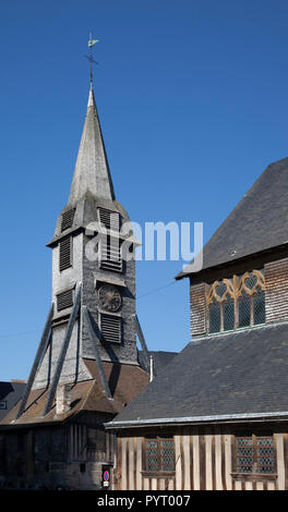 L'église Sainte Catherine, Honfleur, la plus ancienne église en bois Banque D'Images