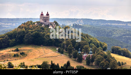 La colline du Calvaire à Banska Stiavnica, Slovaquie Banque D'Images