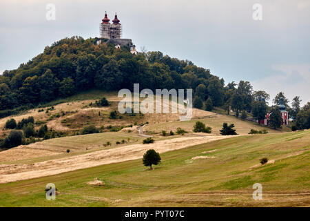 La colline du Calvaire à Banska Stiavnica, Slovaquie Banque D'Images