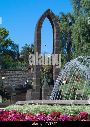 Rond-point Rotunda do Infante, Funchal Madère,Portugal, Banque D'Images