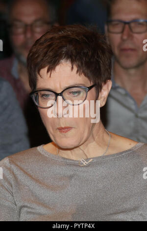 Émission-3nach9, Brême, 28.09.2018 comprend : Annegret Kramp-Karrenbauer. Où : Brême, Allemagne Quand : 29 Sep 2018 Credit : Becher/WENN.com Banque D'Images