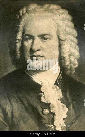 Compositeur et musicien allemand Johann Sebastian Bach, 1910 Banque D'Images