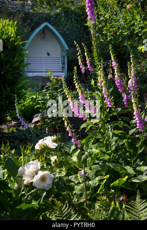 Coin arbour en jardin anglais,Angleterre,Europe Banque D'Images