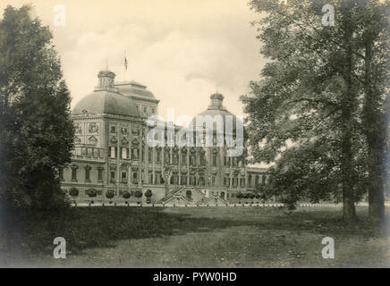 Le château de Racconigi, Italie 1920 Banque D'Images