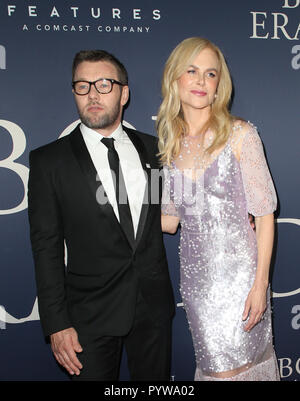 29 octobre 2018 - West Hollywood, Californie, États-Unis - Joel Edgerton, Nicole Kidman, première de l'accent dispose d' ''Boy effacés'', l'heure des héros fête familiale tenue au Directors Guild of America. (Crédit Image : © Faye Sadou/AdMedia via Zuma sur le fil) Banque D'Images