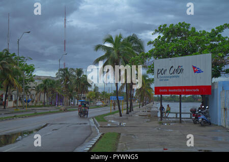 La Havane, Cuba, île des Caraïbes sous le régime communiste. Il a les plages de sable blanc, avec des champs de tabac, cigares et légendaire rhum. Banque D'Images