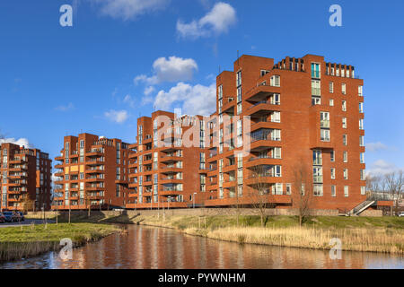 La retraite appartement condominium appartements dans la ville de Delft, Pays-Bas Banque D'Images