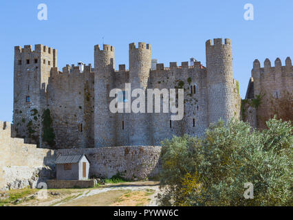 Château à Obidos, Portugal Banque D'Images