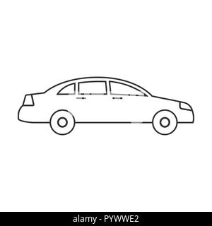 Icône de voiture. Illustrations vectorielles. Télévision design graphic. Illustration de Vecteur