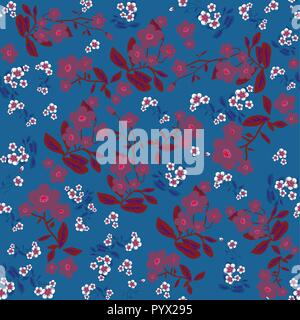 Fleurs foncé motif transparent Illustration de Vecteur