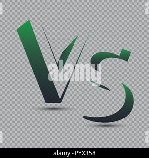 Par rapport au logo. VS Vector Illustration des lettres. L'icône de la concurrence. Symbole de lutte Illustration de Vecteur