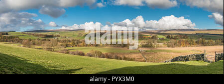 North Pennines, paysage panoramique de l'AONB, Ettersgill de Teesdale Hield House Banque D'Images