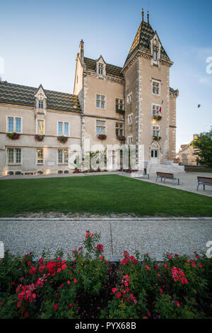 Chateau, Meursault, Bourgogne, France. Banque D'Images