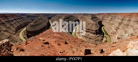 Goosenecks State Park, San Juan River , Utah, USA, Amérique du Nord Banque D'Images