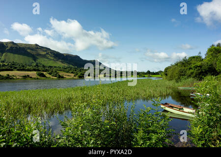 Glencar Lough dans le Comté de Leitrim, Ireland. Banque D'Images