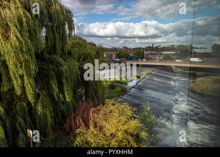 Vue depuis la galerie Hepworth, Wakefield, Yorkshire, UK Banque D'Images